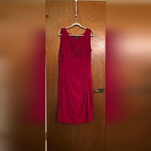 Ralph Lauren 18W Red Mid-Length Dress